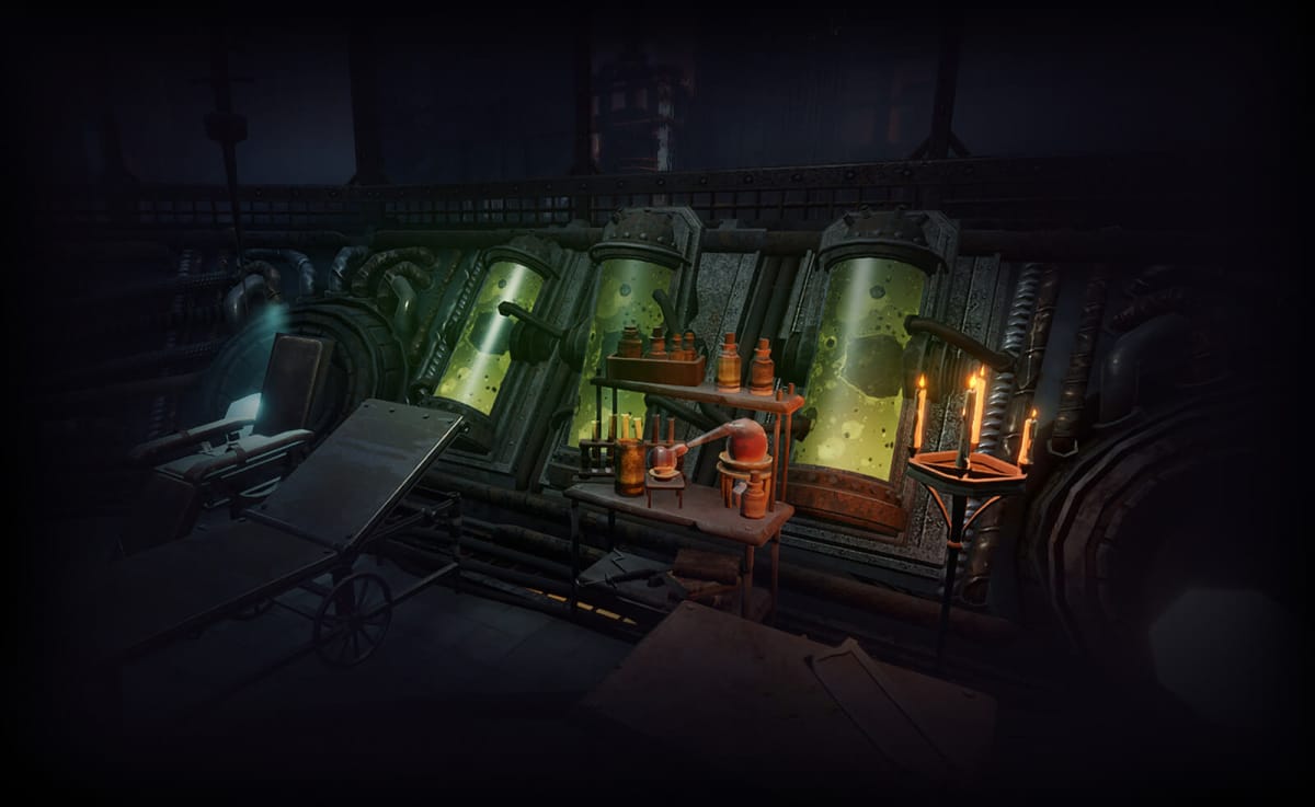 Tanks full of ominous liquid in the new V Rising update Secrets of Gloomrot