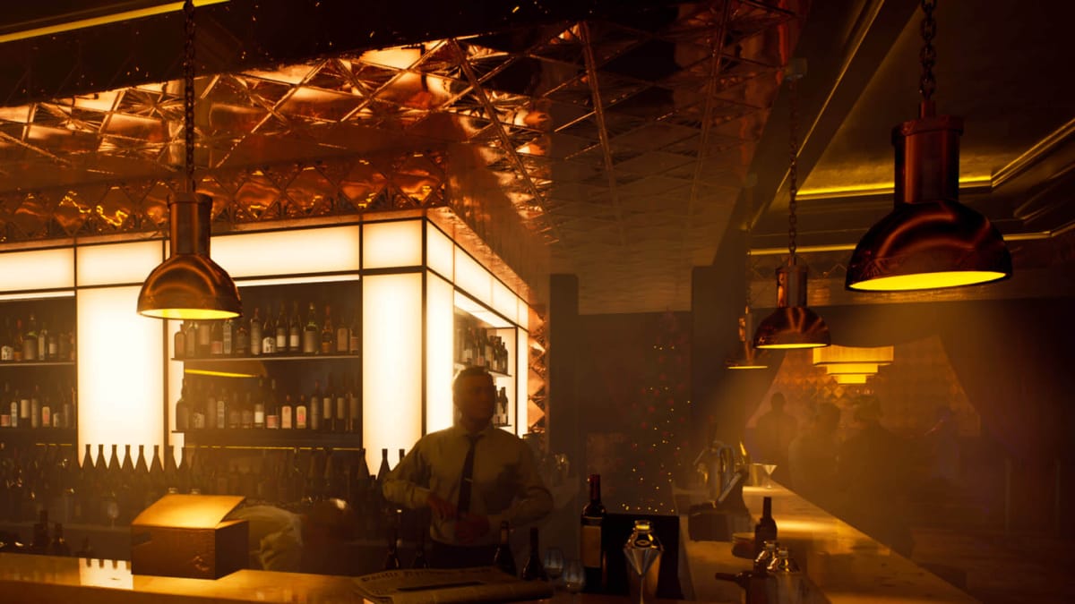 A glitzy-looking bar in Vampire: The Masquerade - Bloodlines 2