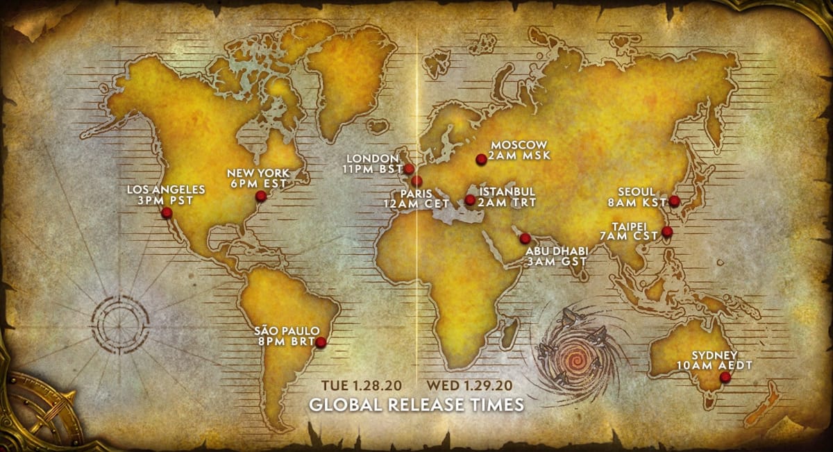 Warcraft 3: Reforged release date times map