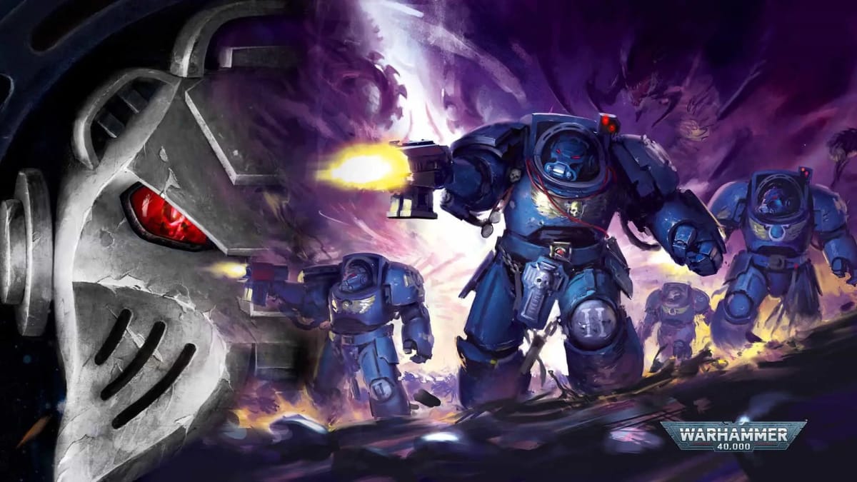 Warhammer 40K Space Marine Terminators artwork.