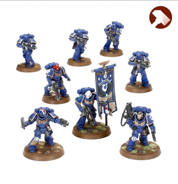 Featured artwork of Warhammer 40k Space Marines Heroes of the Chapter set