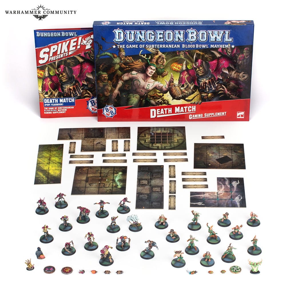 The contents of Warhammer Dungeon Bowl Death Match painted by Games Workshop