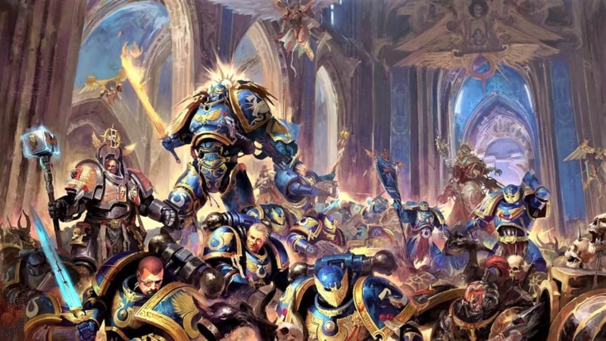 Art of the Imperium of Man from Warhammer 40K.
