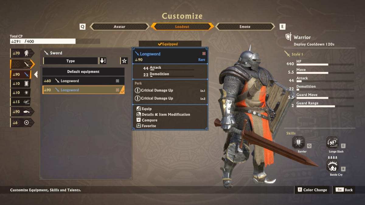 Warlanders Tip Guide - Character Creation and Points
