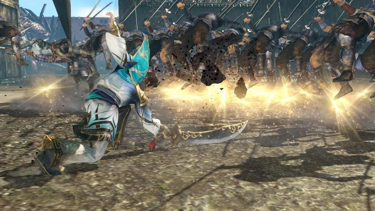 WARRIORS OROCHI 3 Ultimate Definitive Edition gameplay screenshot, where is fighting several enemies, Warriors Orochi 3 Steam 