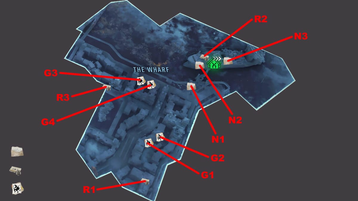 Dying Light 2 Wharf Collectibles Map