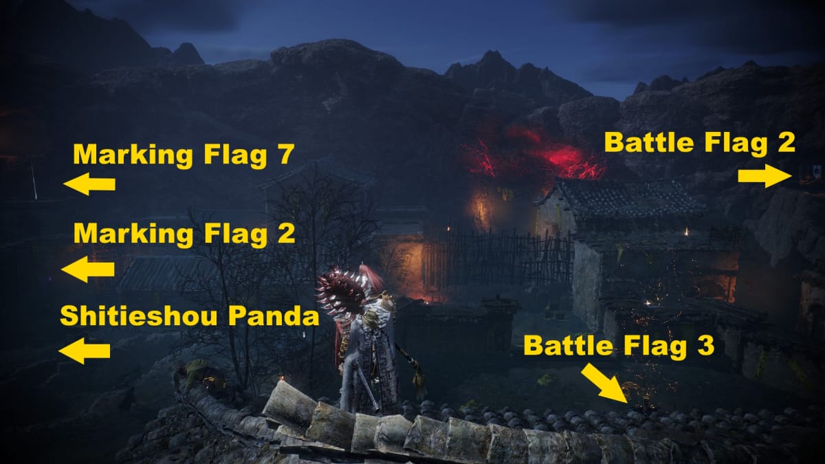 Wo Long Fallen Dynasty all battle flags marking flags demon fort of yellow heaven - flags set 1