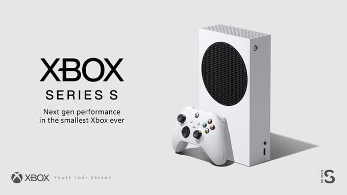 The announcement image of the Xbox Series S