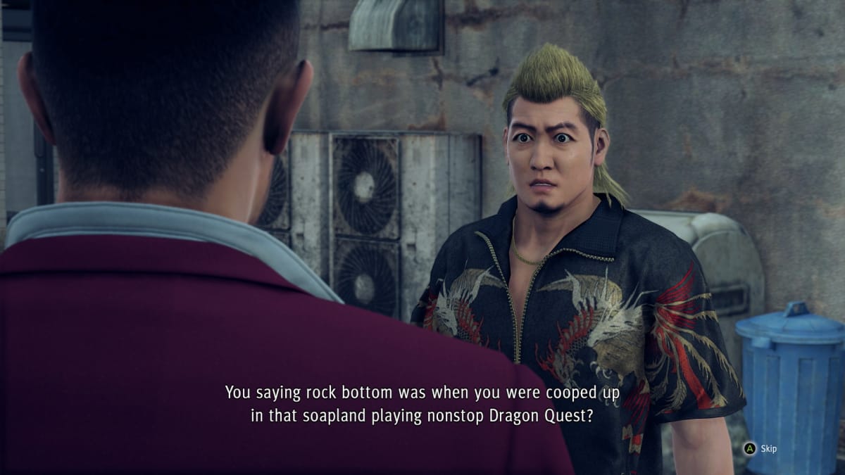 Yakuza Like a Dragon Dialogue Scene