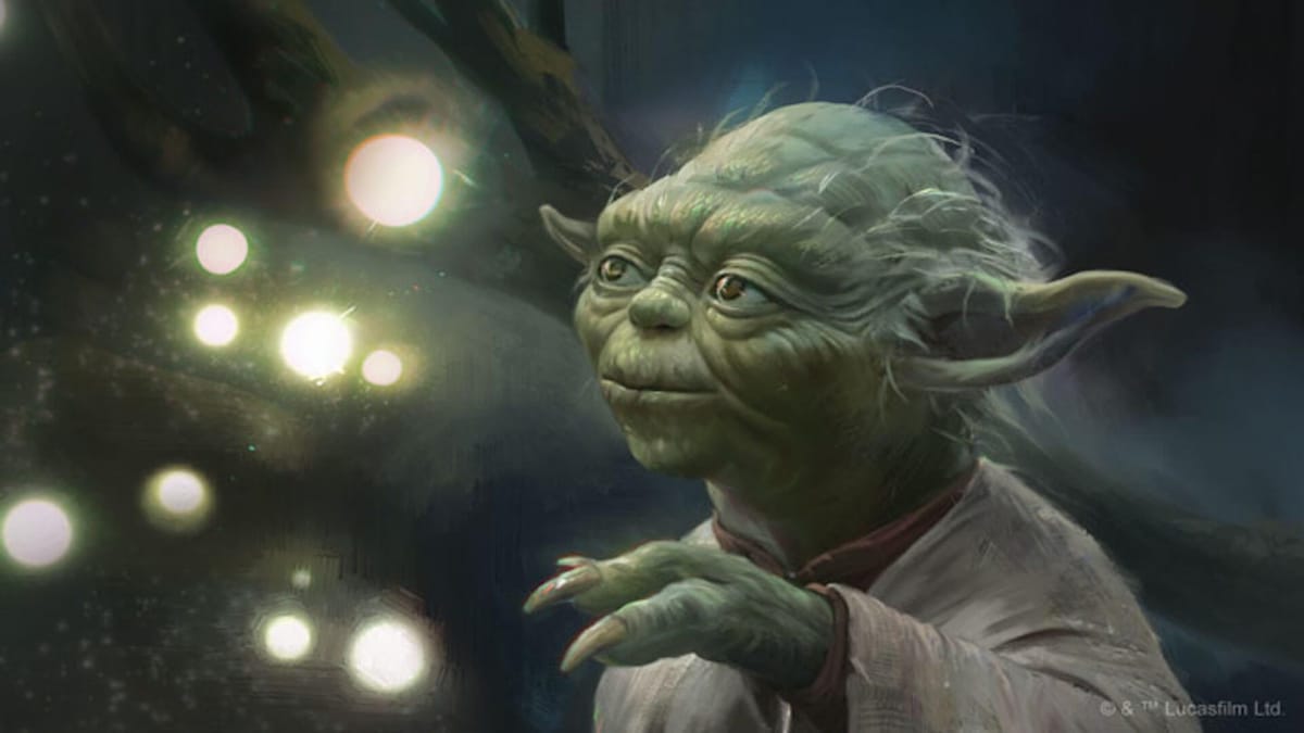 Yoda art from Star Wars: Destiny
