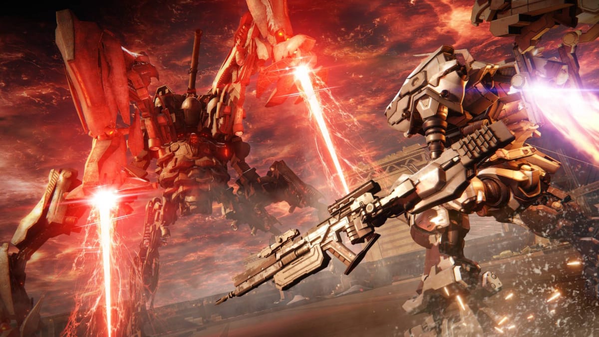 Armored Core VI Fires of Rubicon screenshot showing mecha in action