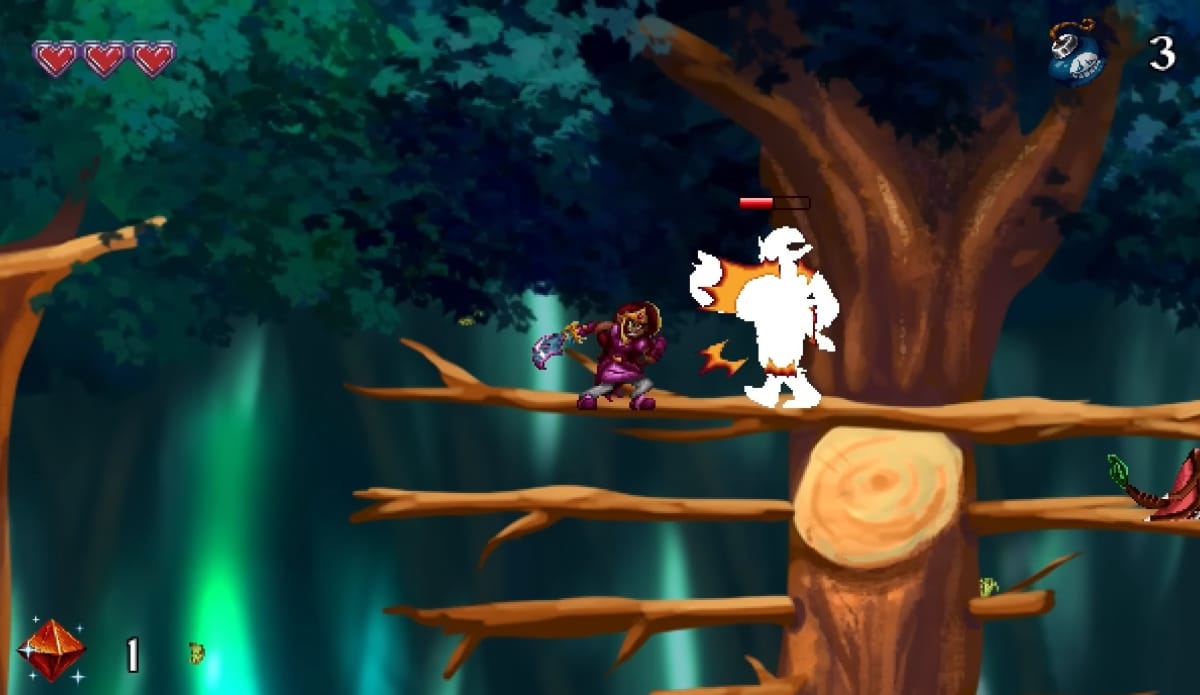 A Arzette: The Jewel of Faramore gameplay screenshot showcasing its combat.