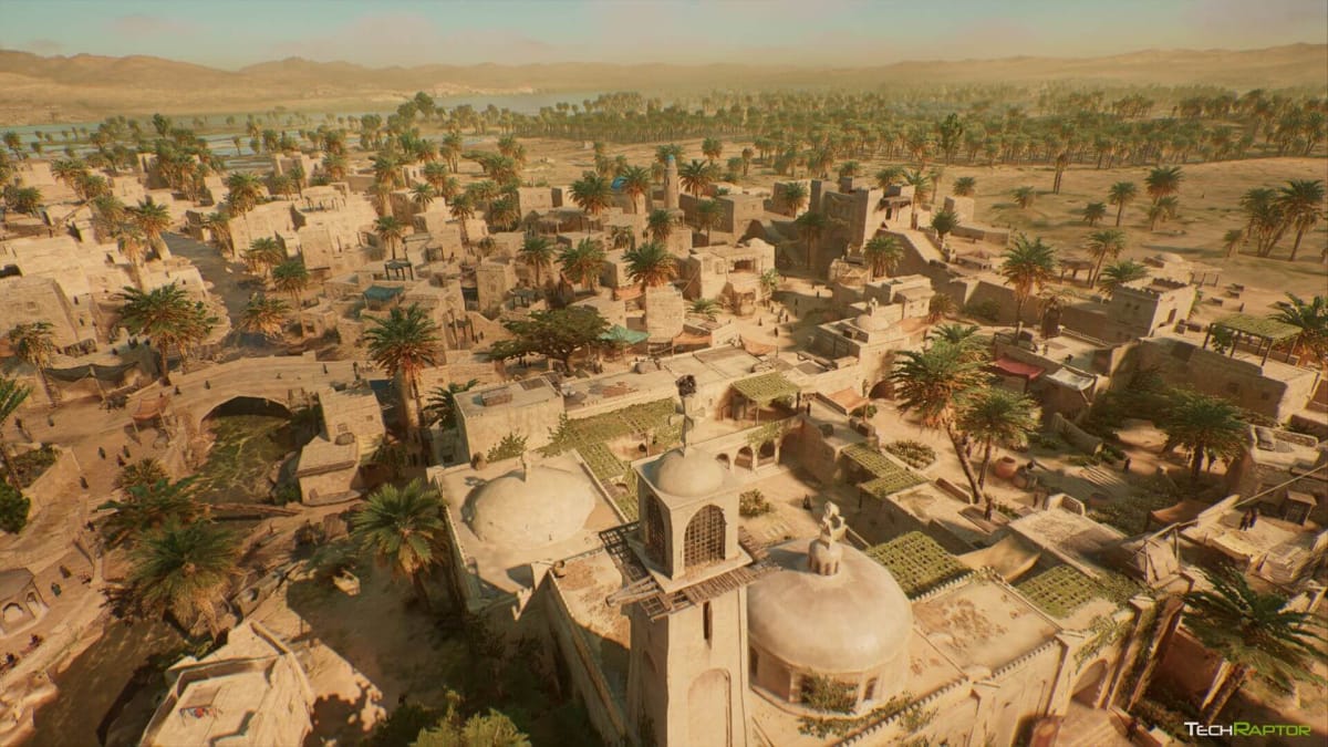 A synchronizing shot of the world in Assassin's Creed Mirage