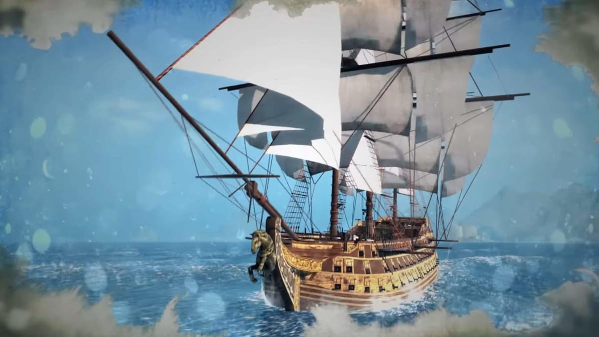 A ship sailing on the seas in Assassin's Creed Pirates
