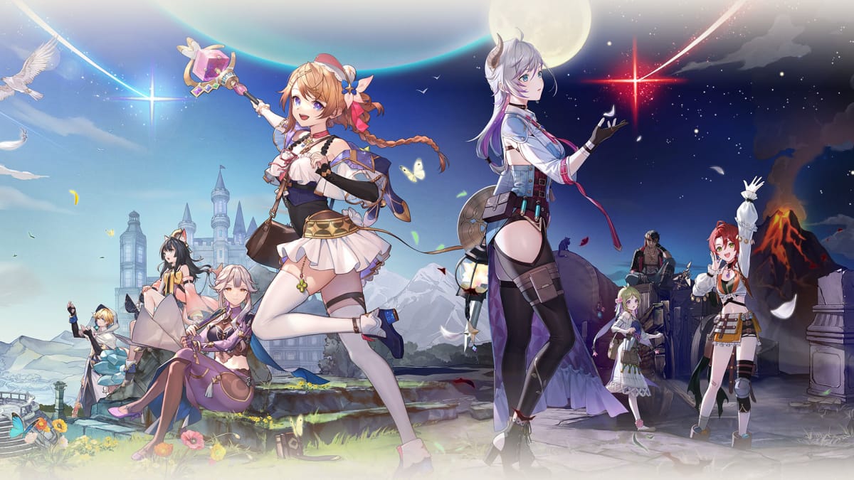 Artwork of Atelier Resleriana showing its protagonists. 