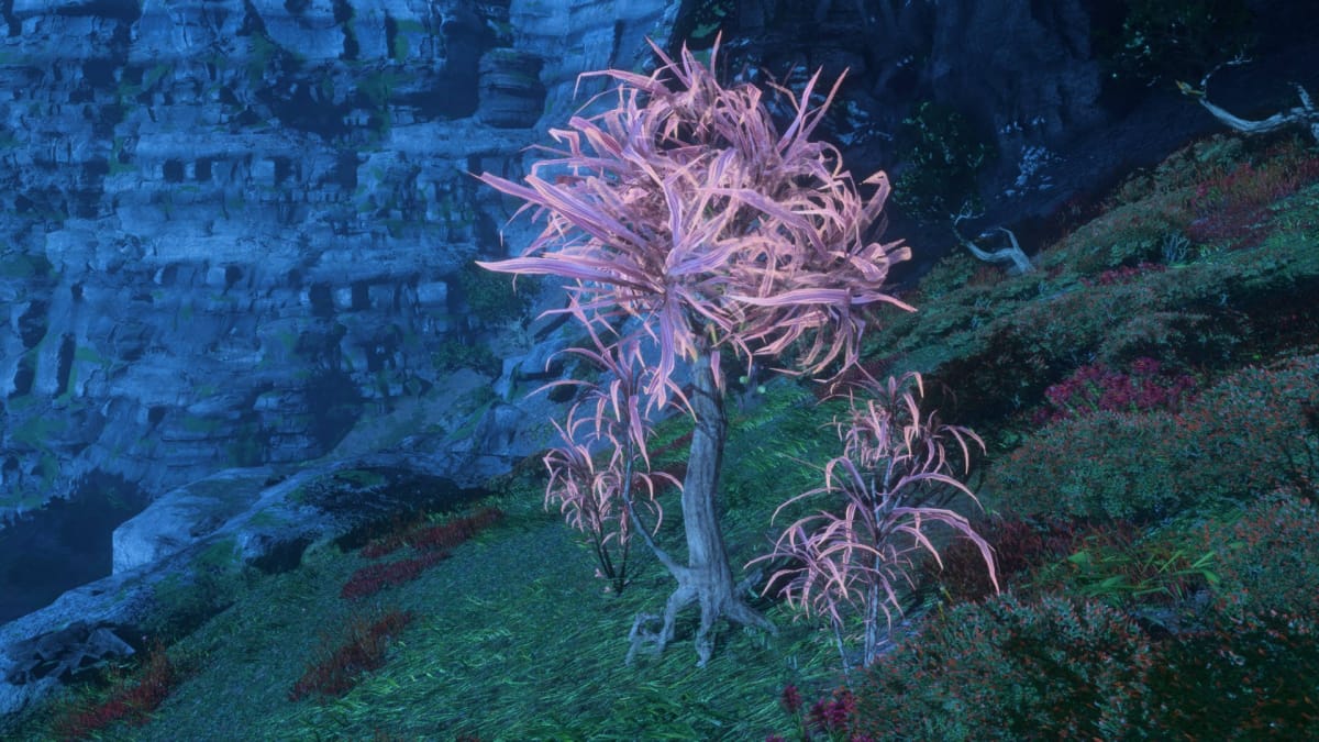 Avatar: Frontiers of Pandora Resources Guide - Dusk Leaf Tree on the Cliffs