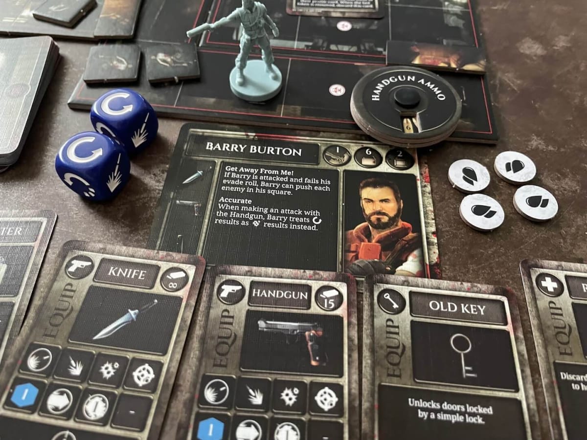 An image of the Resident Evil Board Game from our Best New Horror Games roundup