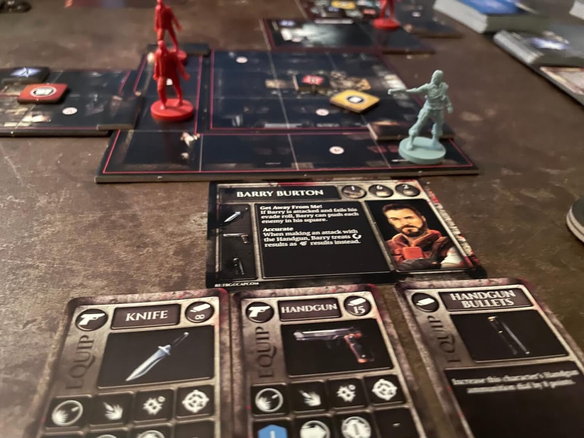 An image of the Resident Evil Board Game from our Best New Horror Games roundup