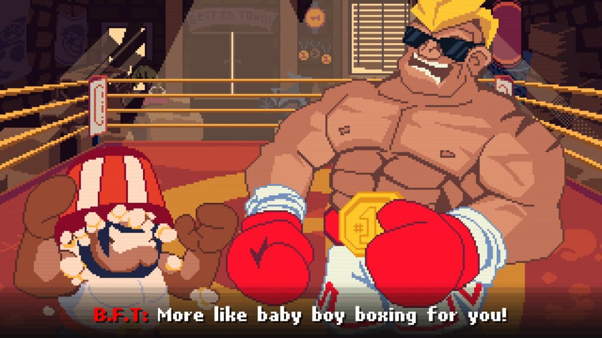 A Big Boy Boxing screenshot showing some story segments.