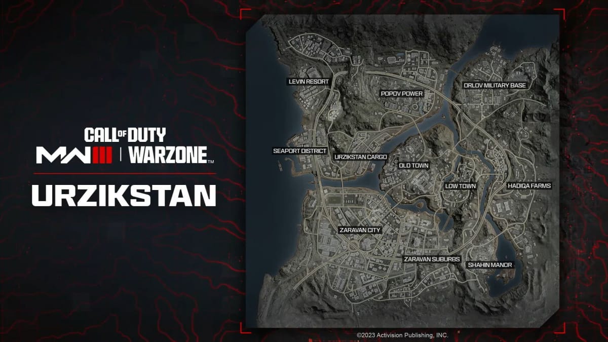 Call of Duty Modern Warfare III Warzone Map
