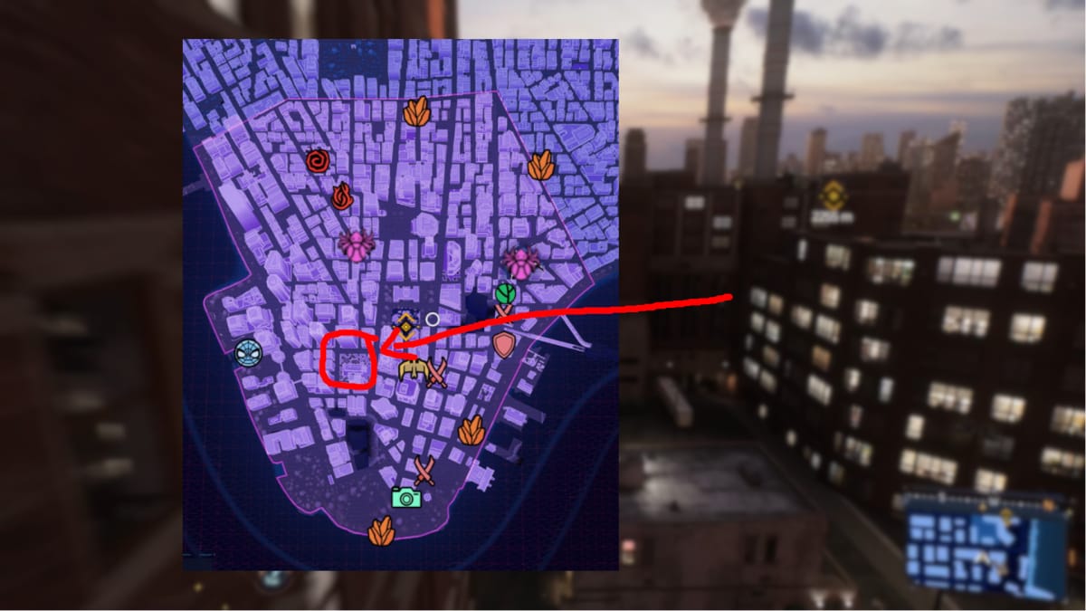 The location of the church in Marvel's Spider-Man 2