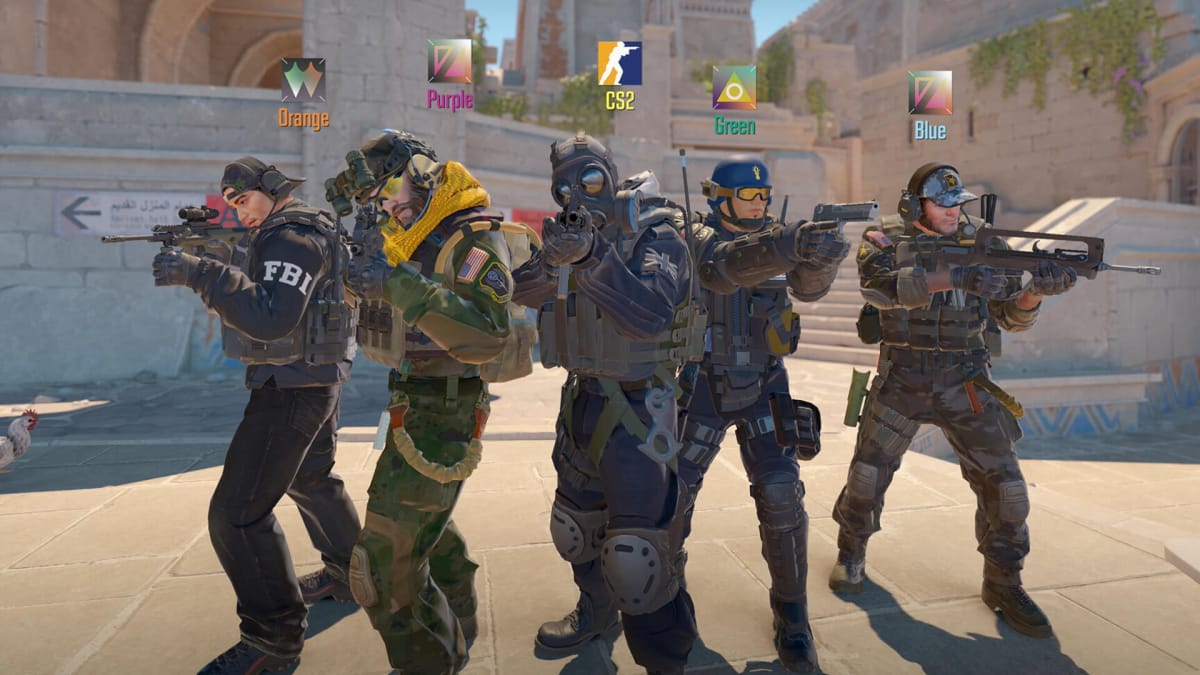 A group of players getting ready to fight in Counter-Strike 2, which was October's most-played PC game according to Circana