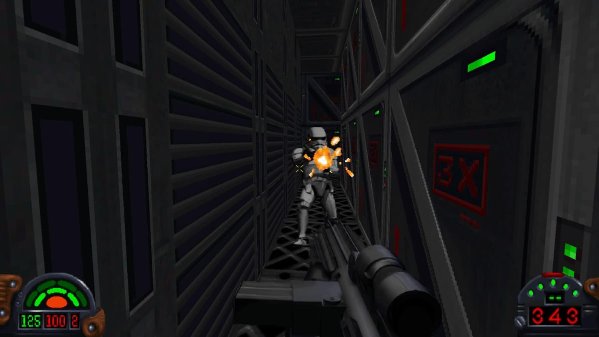 A Star Wars: Dark Forces Remaster gameplay image with new visuals.