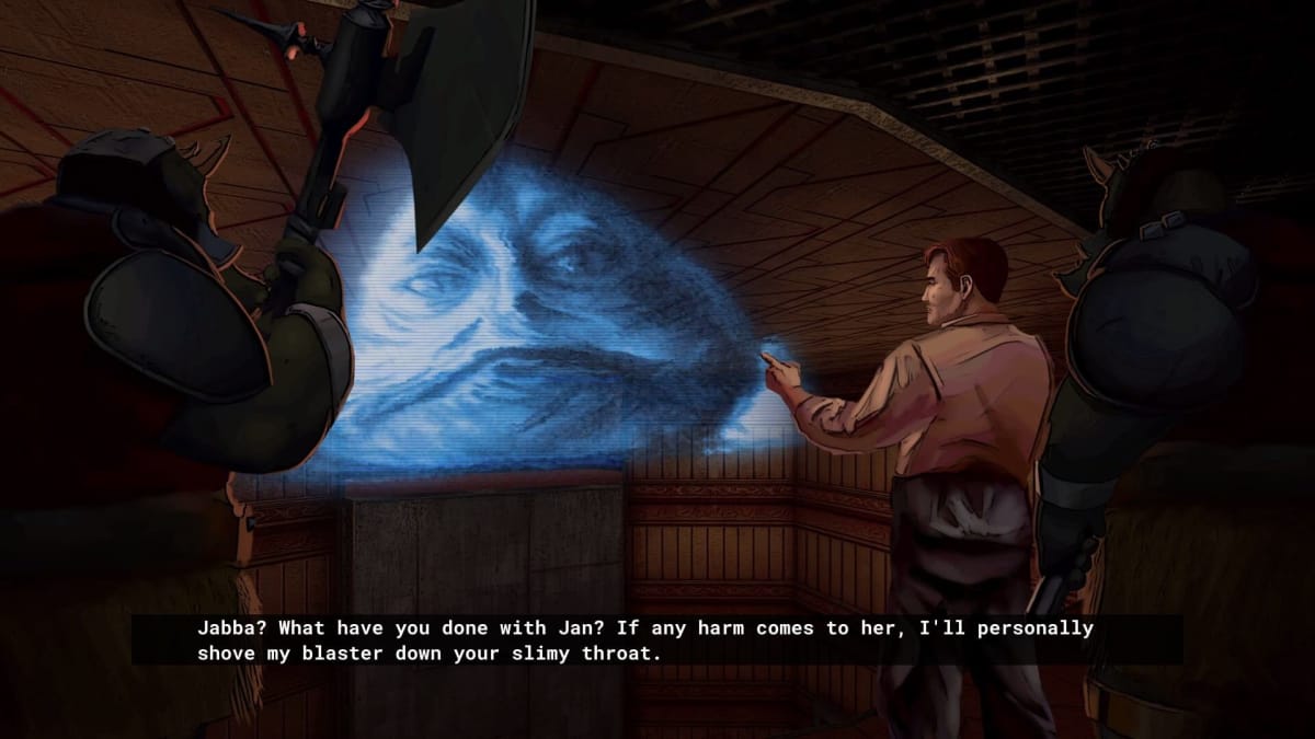 A look at a cutscene from Star Wars: Dark Forces Remaster.