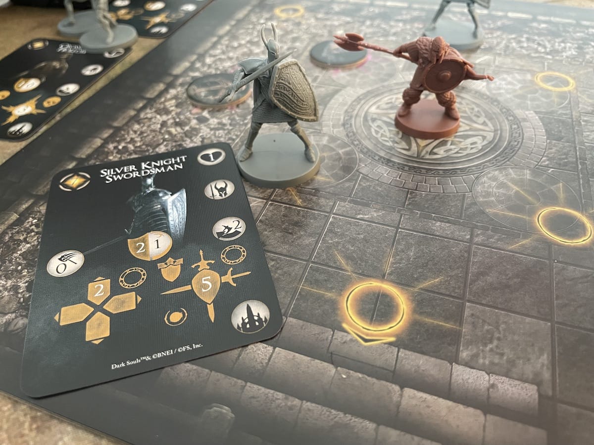 An enemy AI card for Dark Souls: The Board Game - The Sunless City