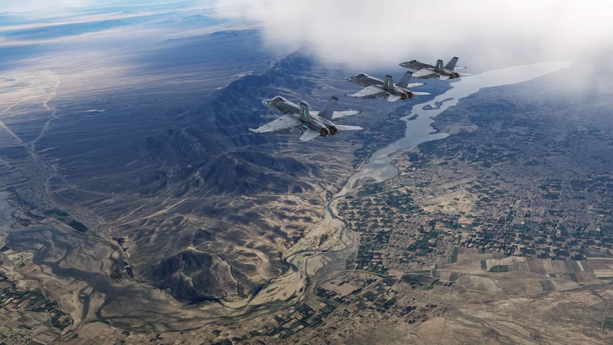 DCS World F-18 over Afghanistan