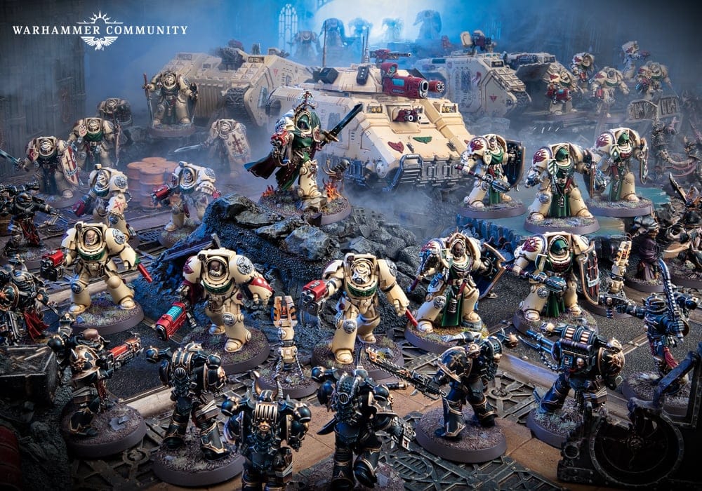 The Deathwing Assault Box Review photo depicting the army at war!