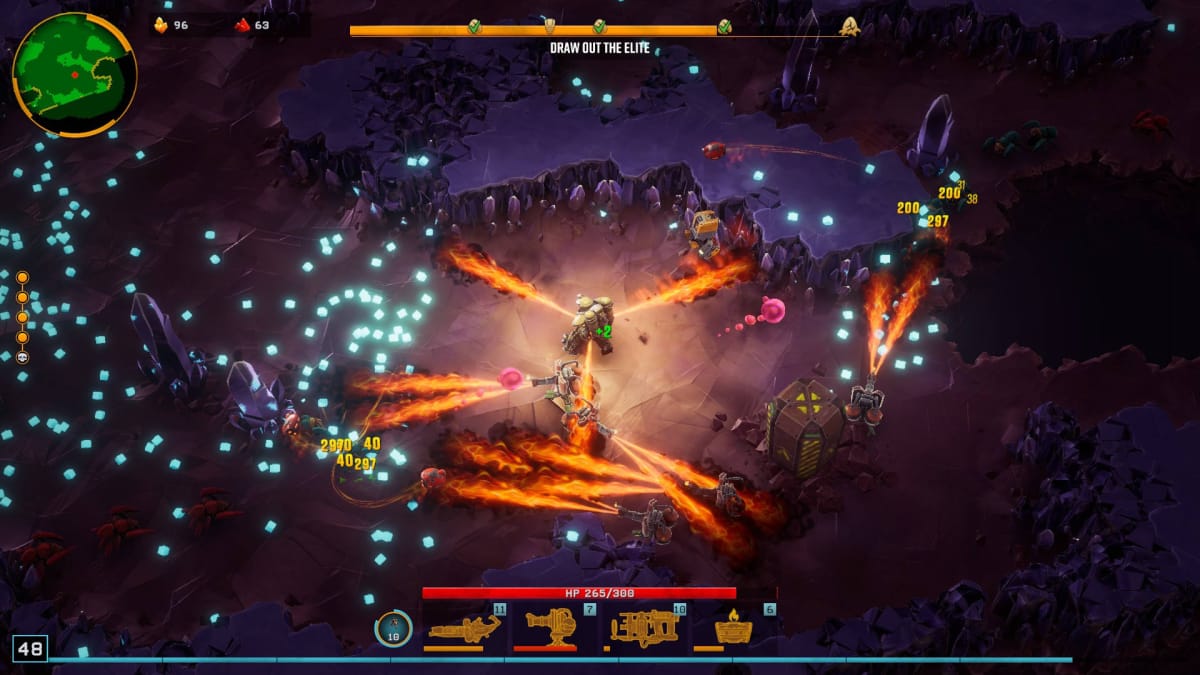 Deep Rock Galactic: Survivor Classes Guide - Driller Using Flamethrower and Flamethrower Turrets