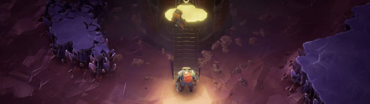 Deep Rock Galactic: Survivor Classes Guide - Scout Standing at the Bottom of the Dropship Ramp