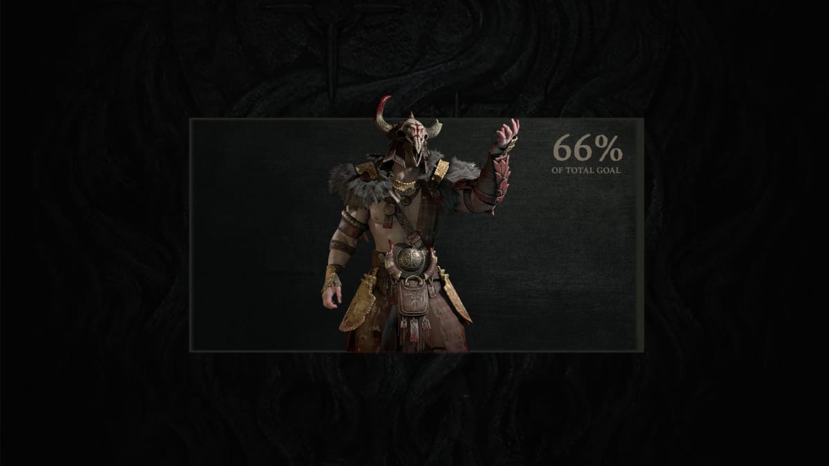 Diablo 4 Blood Harvest 66% reward Loch Raeth Maor Barbarian Armor Cosmetic