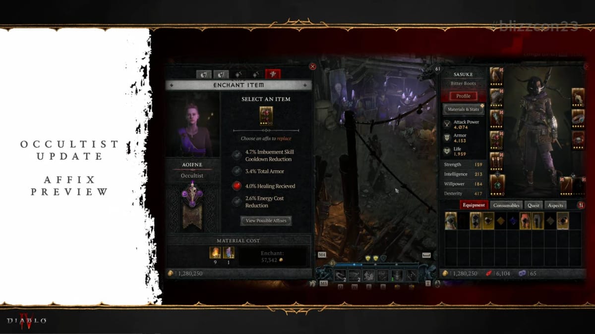 Diablo 4 a look at the Occultist Update