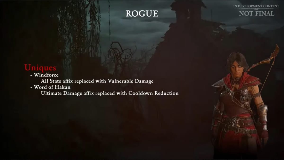 Diablo IV Patch 1.1.1 Rogue