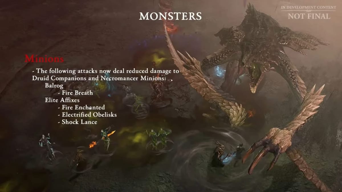 Diablo IV Patch 1.1.1 Monsters