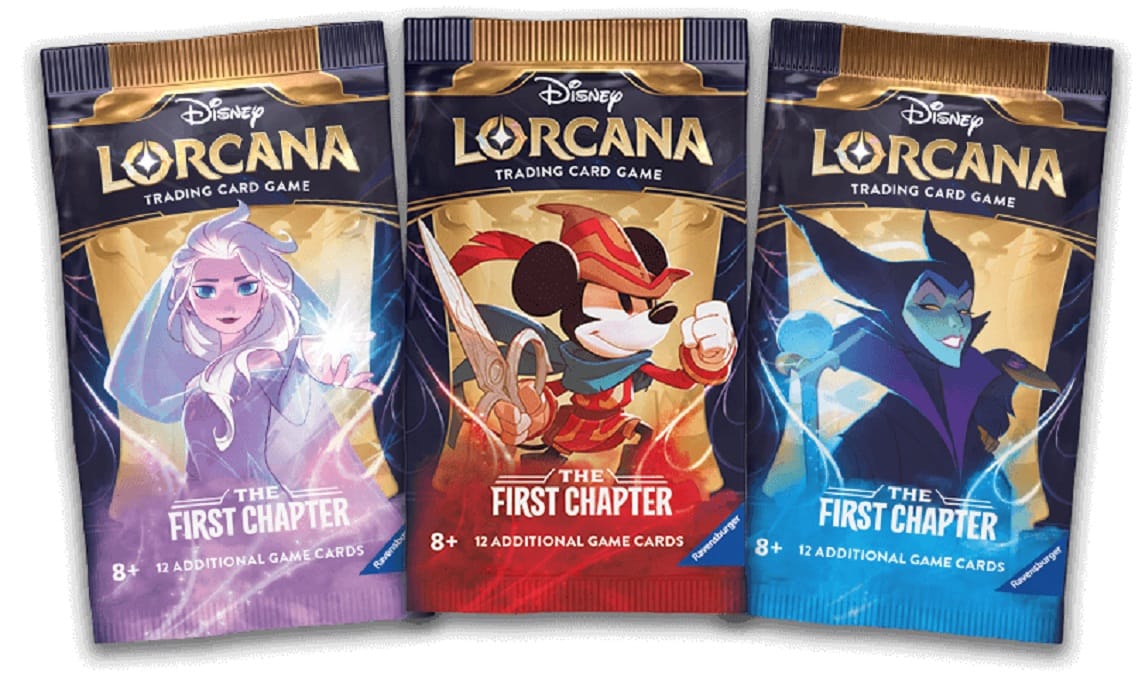 The Disney Lorcana Booster Packs.