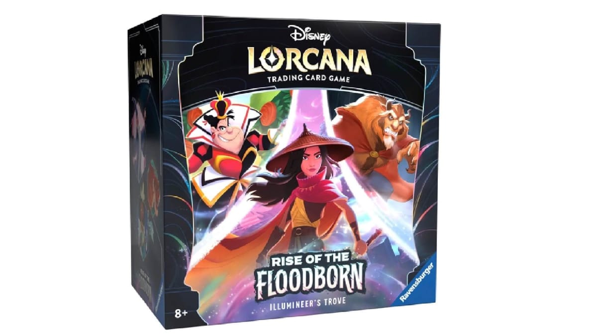 The Disney Lorcana Rise of the Floodborn Illumineer's Trove.