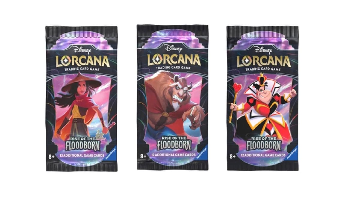 The Disney Lorcana Rise of the Floodborn Booster Packs.