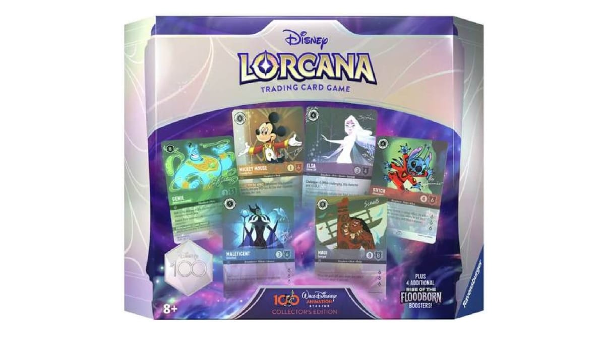 The Disney Lorcana Rise of the Floodborn D100 Gift Set.