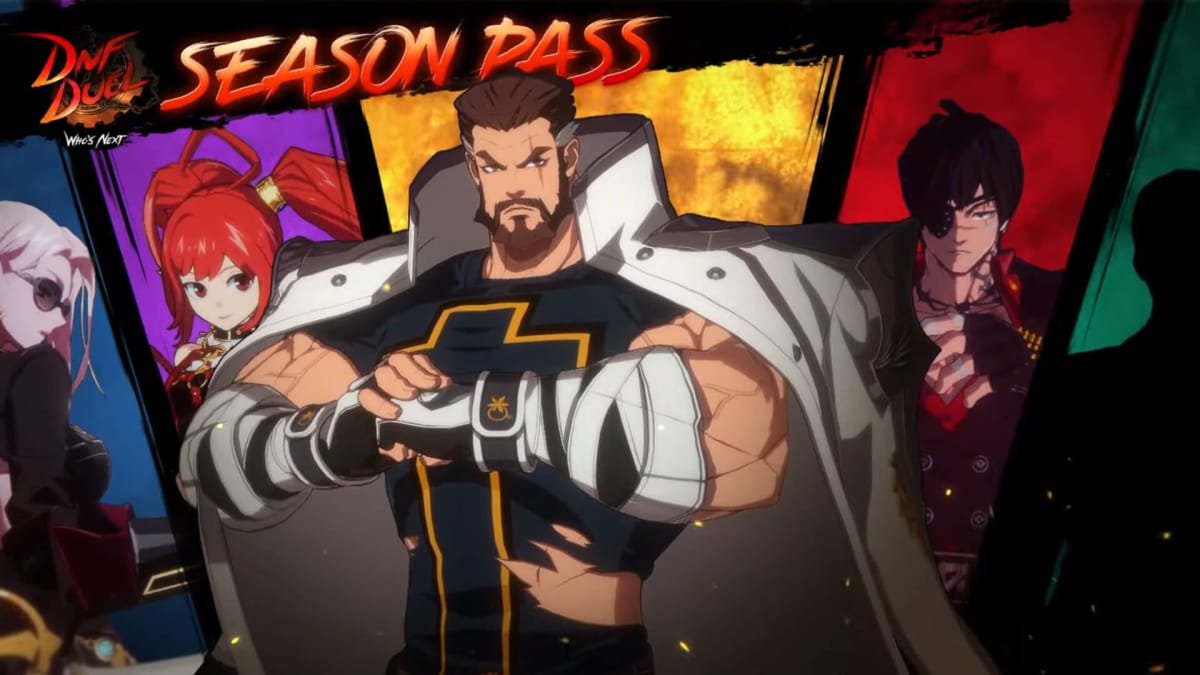 Monk taking his place among the other three DNF Duel season pass characters