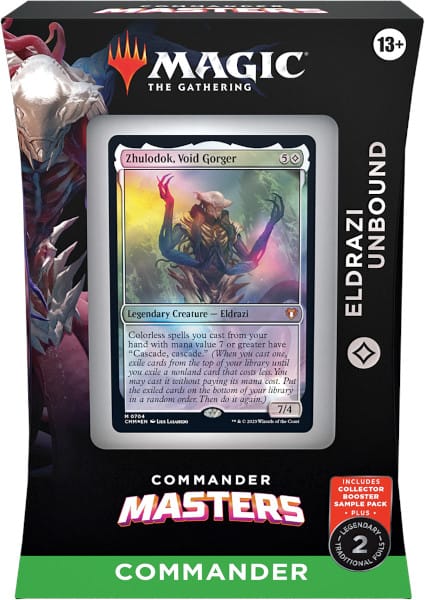 Eldrazi Unbound, one of the Cmmander Masters decks featuring ten new Commander Masters cards