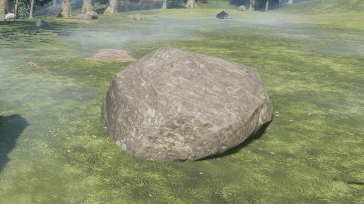 A large rock that yields Stone in Enshrouded