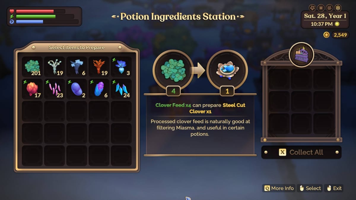 Fae Farm Potion Brewing Guide - Potion Ingredients Options in the Late Game