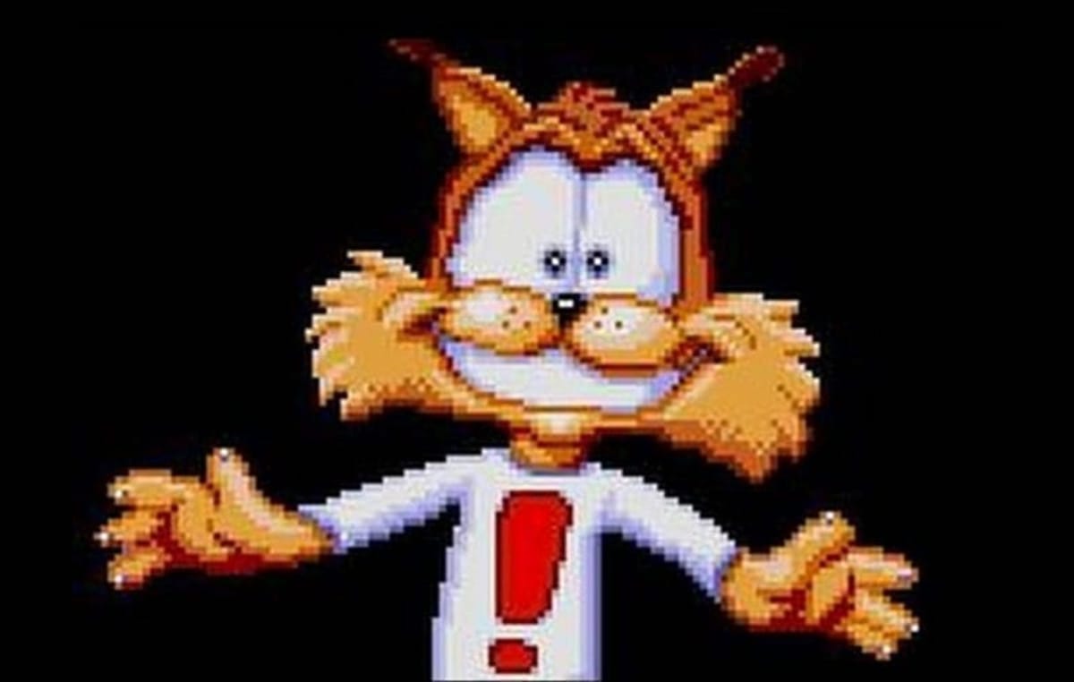 Bubsy can be seen