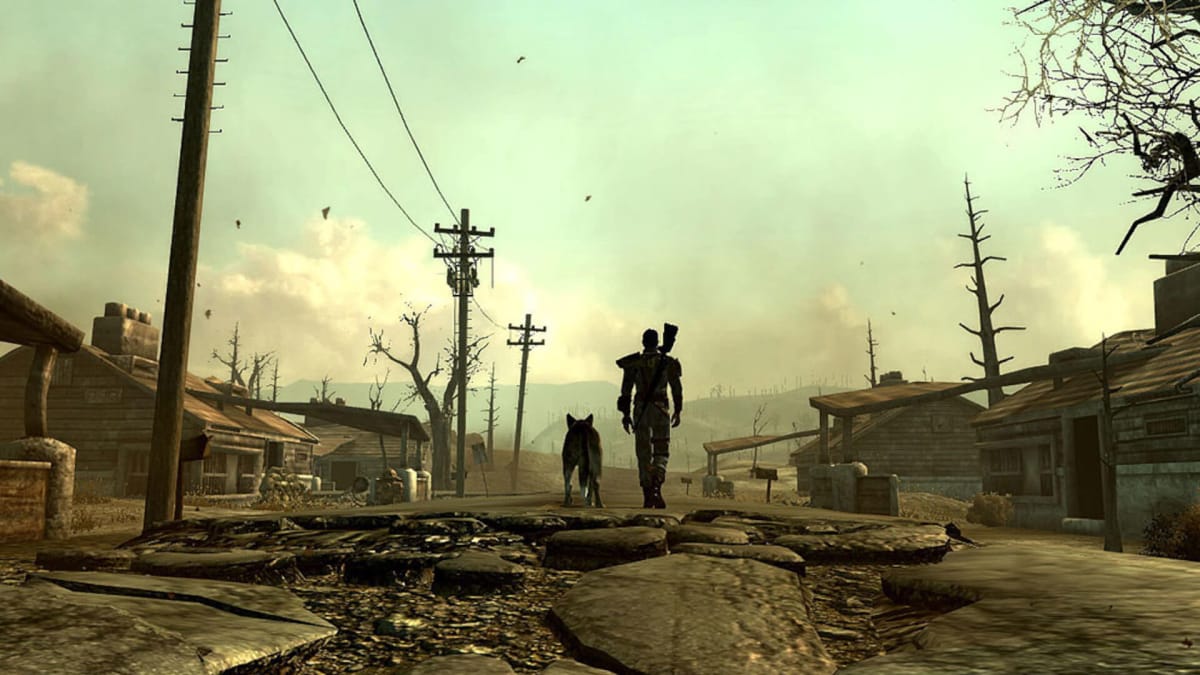 The player character walking through the wasteland with Dogmeat in Fallout 3, to which Survivor 2299 seemed to many people to be a sequel