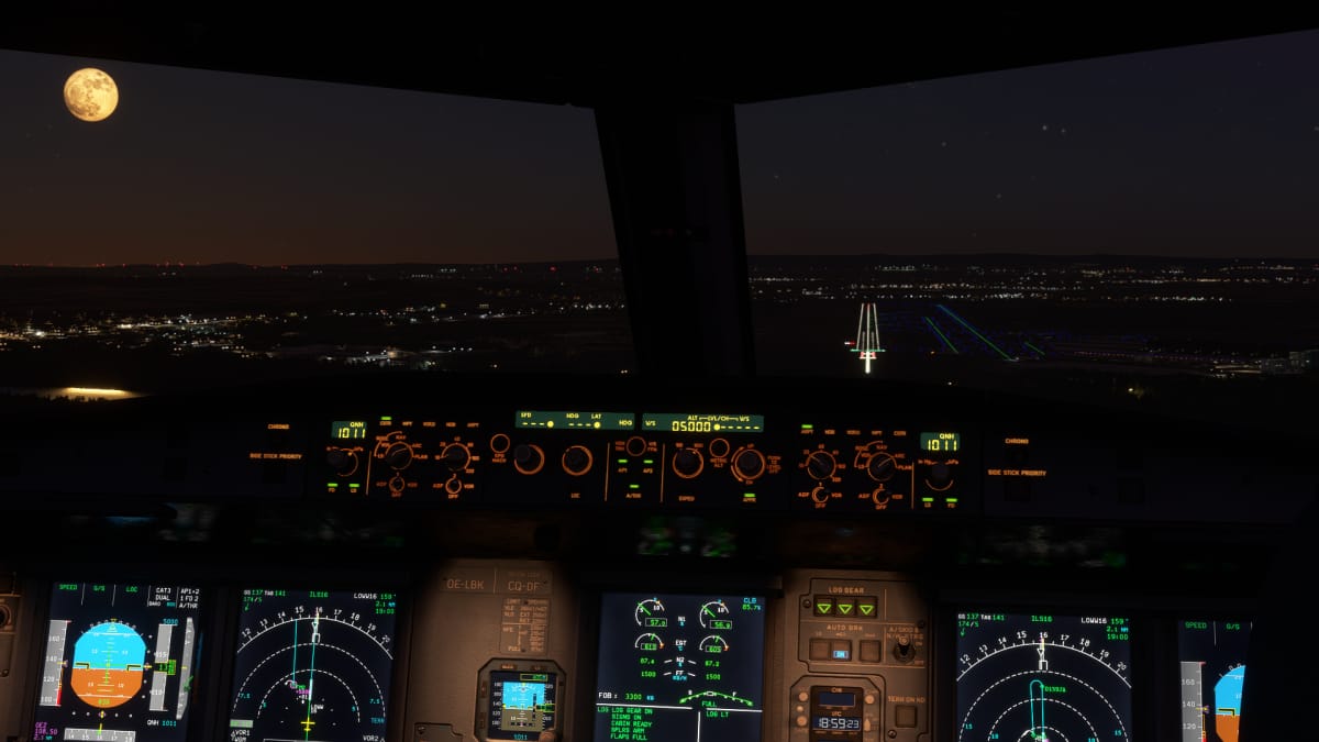 Microsoft Flight Simulator Fenix A320 Flight Deck