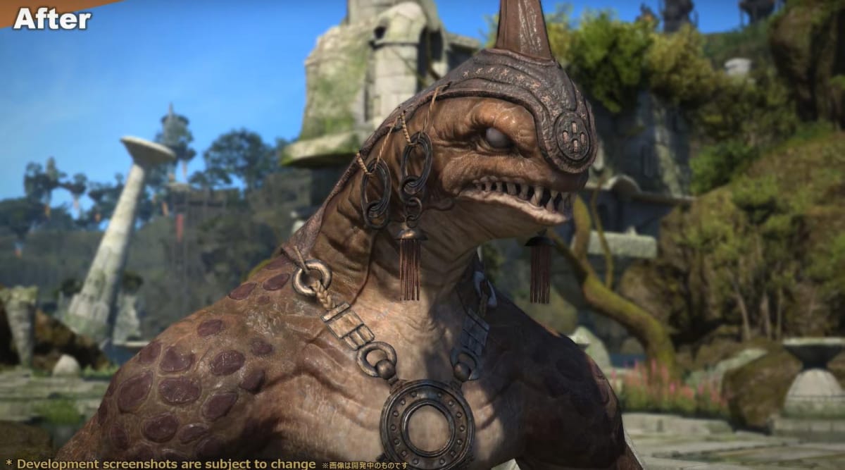 Final Fantasy XIV Graphical Update Monster After