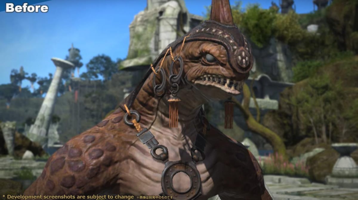 Final Fantasy XIV Graphical Update Monster